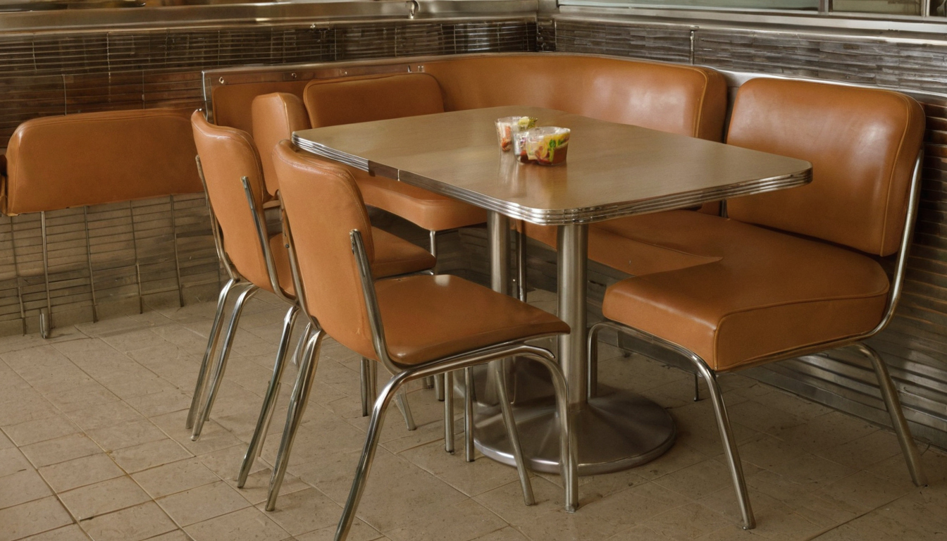 Practical visual for No diner-chair frame material is durable without sound joints and protected contact points