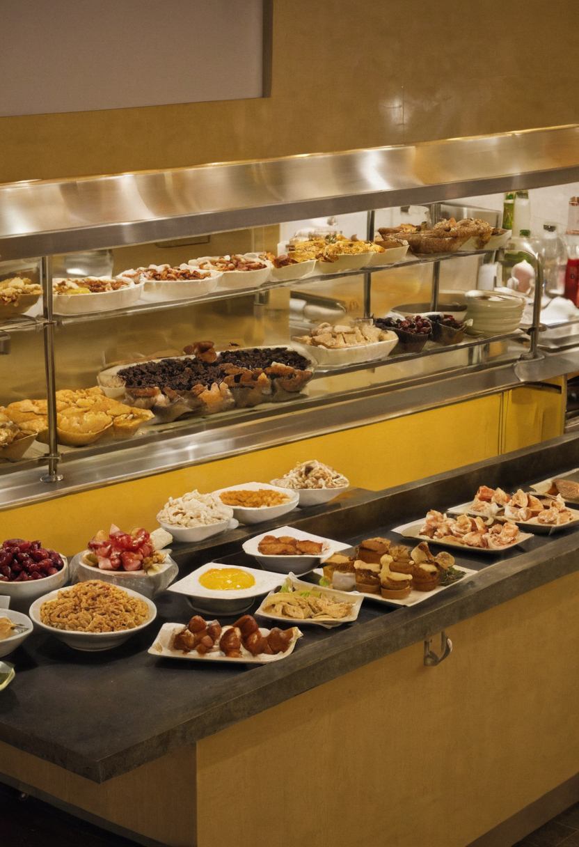 How should a breakfast bar control hot food, allergens, and contamination risks editorial visual
